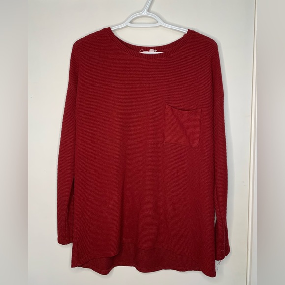 Red Waffle long sleeved shirt - Picture 1 of 2